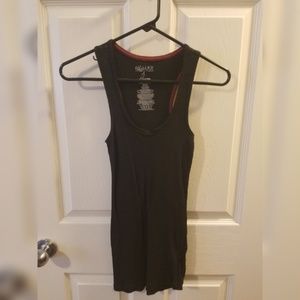 Black racerback tank